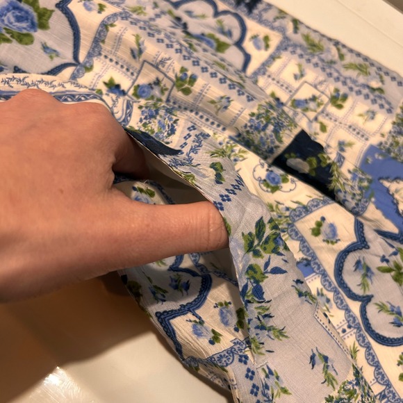 Abercrombie & Fitch Floral Patchwork Mini Dress XSP Resort Boho Whimsical 70s - Picture 10 of 10